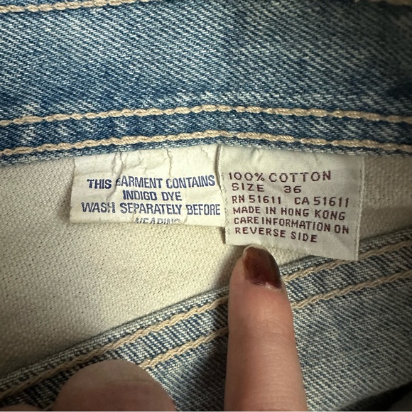 VTG 80s Retro Sergio Valente Two Tone Western Jeans - Picture 4 of 11